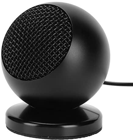 Bewinner Dekstop Snowball Mikrofon, 3,5 Mm Omni Richtmikrofon mit Basis, Tischmikrofon für Online Meetings, Klassen, Aufnahmen, Chats, Spiele