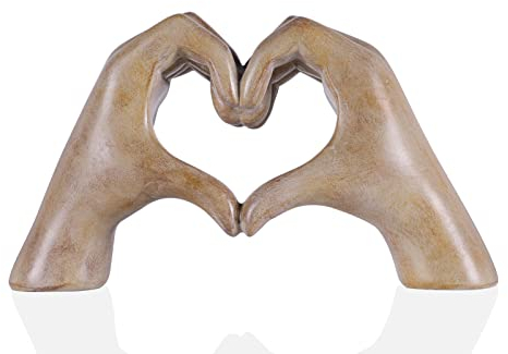 Geste Statuen und Skulpturen, Faux Holz Farbe Zimmer Home Decor, Moderne Liebe dekorative Statue für Couchtisch Wohnzimmer Schlafzimmer Bücherregal Büro Zimmer Dekoration Figuren.
