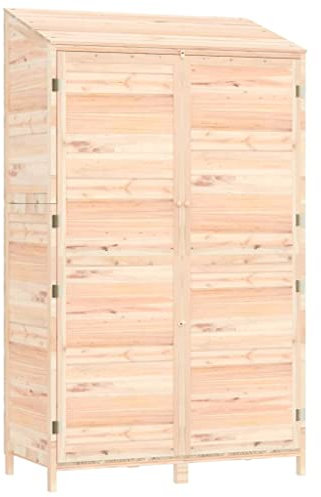 vidaXL Capanno da Giardino 102x52x174,5 cm in Legno Massello di Abete