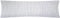 Seersucker Seitenschläferkissen-Bezug 40x145cm - Streifen in grau und weiß - 100% Baumwolle, Überzug, Kissenbezug (BS-Streifen-Grau)