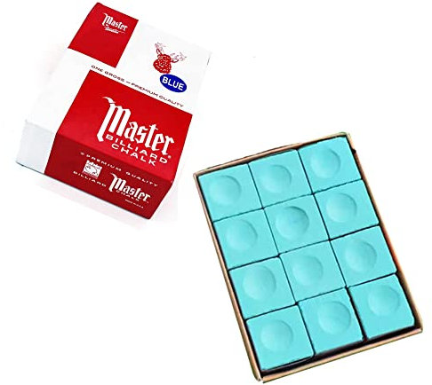 Set di bilie da Biliardo, gessetto Master per Punta della Stecca, Scatola da 12 Pezzi di gessetti per Stecca da Biliardo o da Biliardo, Gesso da Biliardo profes