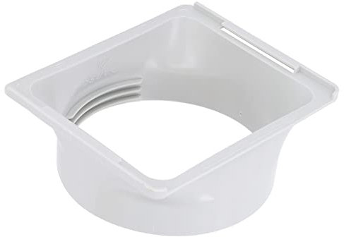 5.9inch Tube Air Conditioner Exhaust Hose Coupler, Air Conditioner Hose Extention Coupler Portable AC Wall Vent Kit, Universal Thread Design ABS Square To Round