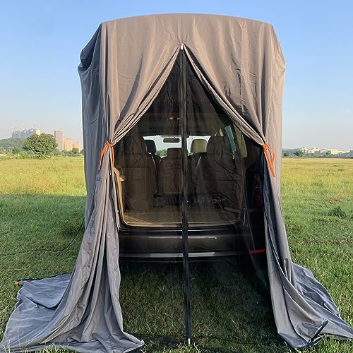 Tente SUV camping camping nomade pour prendre une douche ou changer de vêtements dans le véhicule hydrofuge et léger sac portable configuré taille : L.W.H : 148 x 148 x 230 cm (gris)