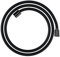 hansgrohe Designflex - universal Textil Duschschlauch 1,60 m, mit Verdrehschutz, flexibler Brauseschlauch mit Knickschutz, inkl. Dichtungsringe, Brushed Black Chrome