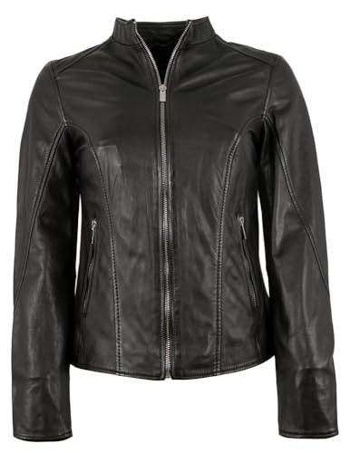 Jilani - Damen Echtleder Lederjacke Lammnappa schwarz
