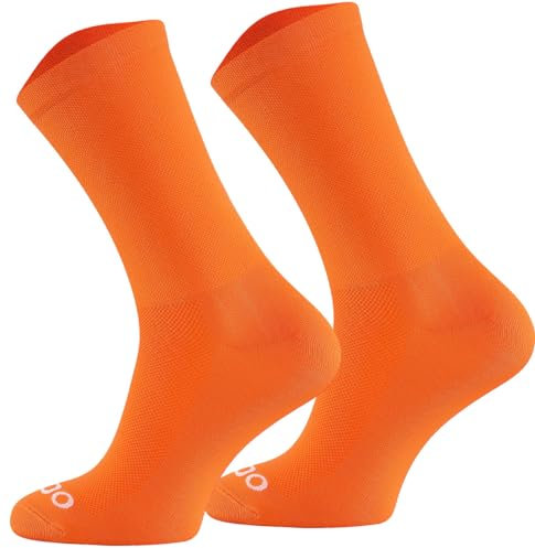 TODO Fahrradsocken Herren und Damen. Atmungsaktive Rennrad Socken Herren. Fahrrad Socken, Rennradsocken (Rennrad Socken Orange 39-42)