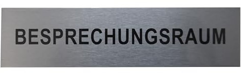 Cartel de aluminio para sala de reuniones