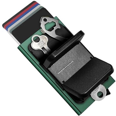 PUNCUBE Support de téléphone à coller – Coque de clé Ridge pour téléphone – Porte-clés intelligent – Porte-clés minimaliste noir