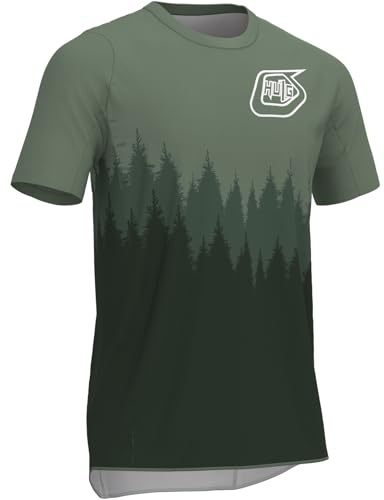 MTB Shirt Herren,Fahrrad Shirt,radshirt Herren Kurzarm,MTB Tshirt,Geeignet Zum Laufen/Radfahren/Wandern Und Anderen Sportarten (Style-02,L)