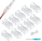 YUTOKEER 2-poliges 8mm SMD LED Anschluss-Set – 10 Stück, lötfreier Verbinder für 8mm SMD LED-Streifen, inklusive Schraubendreher und Öffnungswerkzeug