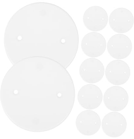 NIYANGLE White Ceiling Blank-up Cover 50pcs Pp Material Electrical Box Cover Plate Set