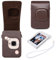 HIYQIN Leder Tasche Kompatibel mit Fujifilm Instax Mini LiPLAY, für Fujifilm Mini Liplay Tasche mit Film Halter, für Instax Mini Liplay Hülle und Zubehörpaket - Ahorn Braun