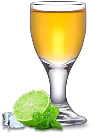 Schnapsgläser 4cl für Tequila Vodka oder Schnaps aus robustem Glas, 12er Set mit Henkel, für Partys und Events (30820-12)