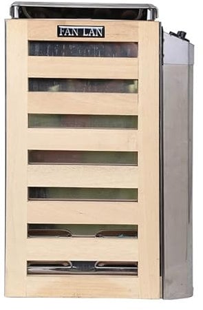 Estufa de sauna finlandesa 3 kW con control integrado, para uso doméstico y privado