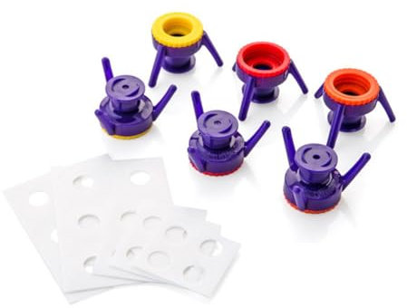 LYEAA 6Pcs Bottle Emptying Flip Kit Bottles Flip Caps 3 Sizes Liquid Bottle Emptying Kit BPA Free Upside Down Bottle Dispenser for Most Bottles