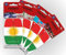 Kurdistan Duftbaum Autoparfüm Flagge Croatia Kurdish Lufterfrischer 4-er Pack in 4 Düften New Car, bubble gum, Vanilla, Cherry