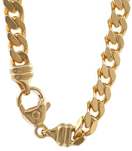 Goldkette Panzerkette Breite 4,0mm - 750-18 Karat Gold, Kettenlänge:55 cm Unisex