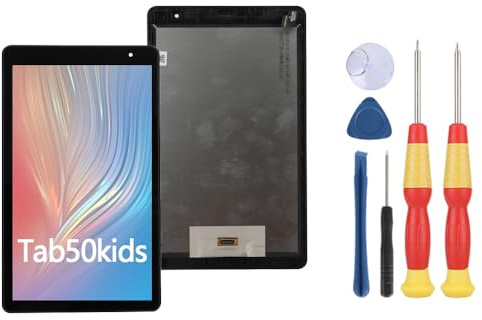 SiuVorZhi Écran LCD compatible avec Blackview Tab 50 Kids Écran LCD tactile Assemblée Pièces de rechange avec outils (avec cadre)