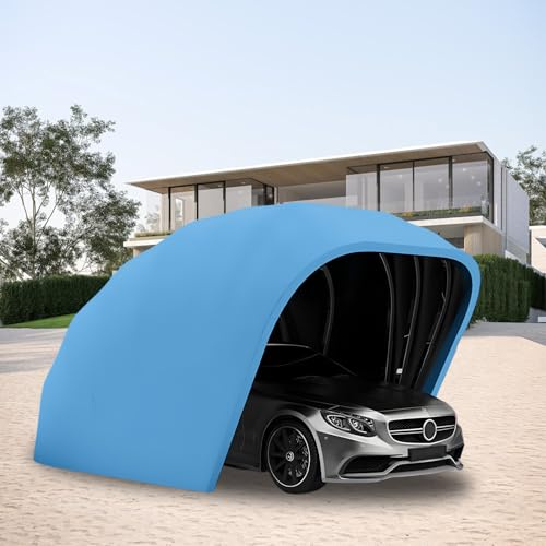 Robuster mobiler Carport, faltbare, einziehbare Automarkise, halbautomatisch, langlebiger Unterstand für Allwetterschutz