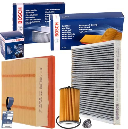 Filterset Inspektionspaket | F026400498+1987432537+F026407006+1213800200+MN1801 Kompatibel mit Corsa D (S07),Corsa D Kasten/schrägheck (S07),Corsa E (X15