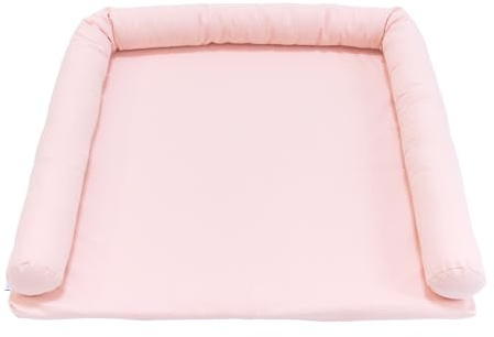 LIMMALAND Wickelauflage 76×79cm für IKEA HEMNES - Blush | Weicher Schaumstoffkern, Bezug 100% Baumwolle · waschbar bei 60°C · inkl. Stoffschlange als Stoßschutz