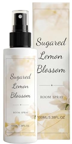 Bathroom Spray Air Freshener - Travel Size Lemon Scent Room Deodorizer, Concentrated Fine Mist Odor Eliminator, Discrete Small Pocket Bottle, Instant Fresh Citrus Smell | For Travelers