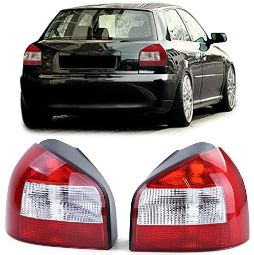 Rückleuchten Facelift Optik Rot Weiss Paar für Audi A3 8L Vorfacelift 96-00