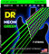 Dr cuerdas Hi-Def de neón noe710 10 – 56 Juego de tamaño mediano hecho a mano naranja eléctrico revestido (7 cuerdas Cuerdas