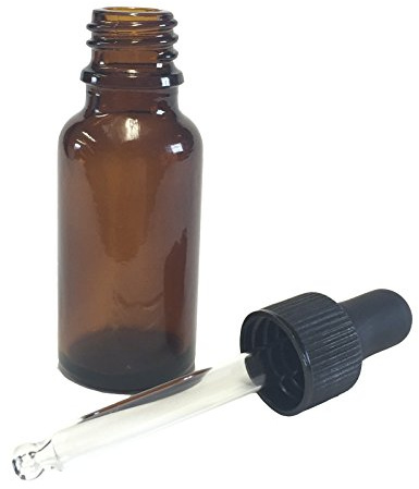 24 BOTTLES OF QUALICARE AMBER AROMATHERAPY MEDICINAL OIL EYE LIQUID SCREW TOP PIPETTE GLASS DROPPER BOTTLES 20ML
