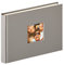 walther design Fotoalbum grau 22 x 16 cm mit Cover-Ausstanzung, Fun FA-207-X