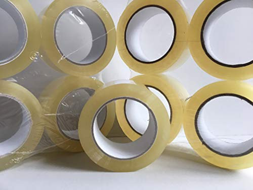 Nastro Adesivo Trasparente resistente e Silenzioso con Metraggio Garantito 50 x 132 Mt 60 Rotoli (50 x 66 x 2)