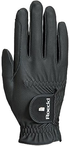 Roeckl Sports Reithandschuh ROECK-Grip PRO, Unisex Sommer Handschuh, Schwarz 9