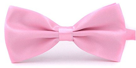 Boolavard klassische Hochzeit Bowtie Krawatte Fliege Neuheit Tuxedo Fashion einstellbar (Rosa)