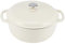 Amazon Basics Round Enameled Cast Iron Covered Dutch Oven, 5.7 L, White