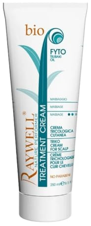Raywell bio FYTO Creme für die Kopfhaut gegen Haarausfall,- Antischuppen und Antifett-Behandlung mit Tsubakiöl - 250 ml