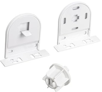 Rollerhouse 38/40mm Roller Blind Repair Kit, Mount Window Shade Brackets, Curtain Roller Blind Accessories for Electric Blinds with 1 1/2 Tube, 1 Pair, White
