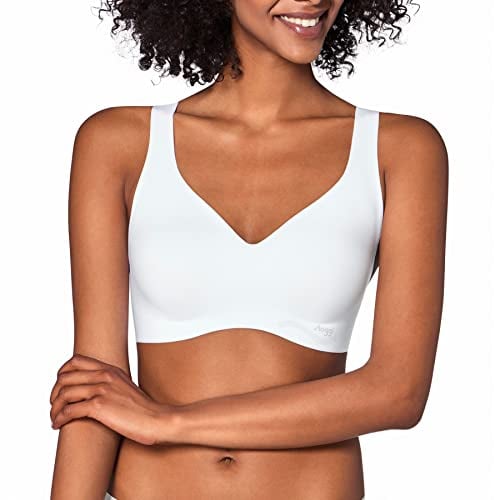 Sloggi Women's ZERO Feel Bralette EX Bustier , WHITE, L