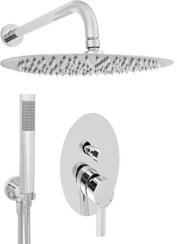 Welfenstein Unterputz Set FA24-EO2 oval Regendusche komplettes Duschset