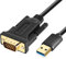 ELECABLE 2M USB to VGA Adapter Cable Compatible with Mac OS Windows XP/Vista/10/8/7, USB 3.0 to VGA Male 1080P for Video Monitor/Converter (2M)