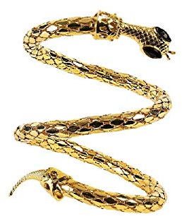 shoperama Armreif Schlange Gold Kostüm-Zubehör für Ägypterin Kleopatra Schmuck Pharaonin Armband