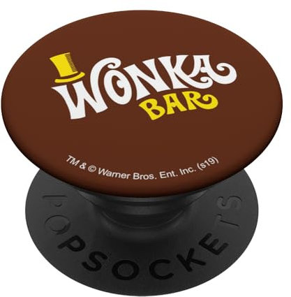 Willy Wonka and the Chocolate Factory Wonka Bar Logoable PopSockets mit austauschbarem PopGrip