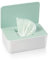 jiuzcare Feuchttücher Box Feuchttücher Aufbewahrungs Box Feuchtes Toilettenpapier Box Feuchtes Toilettenpapier Spender Baby Box, Laden Von Papier Feuchttücher Baby Verwendet Werden Können, Weiß Grün