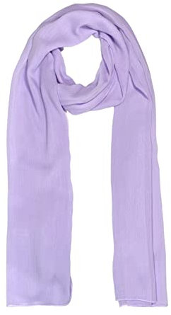 WESTEND CHOICE Crepe Chiffon Scarf Ladies Neck Wrap Women Scarves Crinkle Chiffon Scarf Stole Shawl women's scarves & wraps 150x47 cm (Light purple)