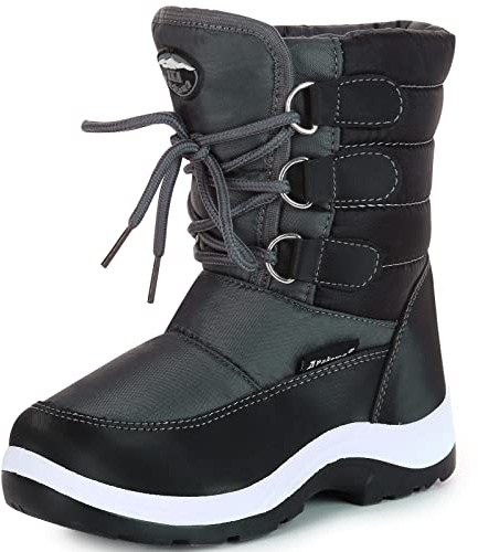 Apakowa Kids Boys Insulated Fur Winter Warm Snow Boots (Toddler/Little Kid)