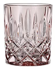 Spiegelau & Nachtmann, 4-teiliges Whiskybecher Set, Rosa Whiskygläser, Kristallglas, 295 ml, Rose, Noblesse Fresh, 104194