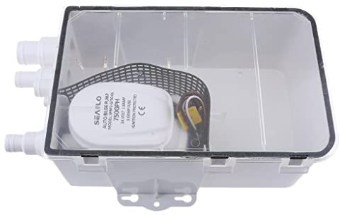Baoblaze 24V 600GPH Duschwannen Pumpensystem Auto Bilge/Abflussbox für Boot