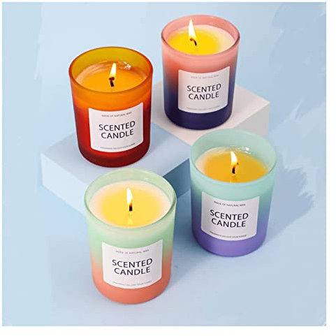 Bougie de Noël Cadeau Senteur Vanille Bougie Décorative en pot de céramique Bougie Décorative en pot de céramique