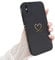 Newseego Case Compatible with iPhone X/XS, Fashion Gold Love-Heart Pattern Design Flexible Soft Liquid Silicone iPhone X/XS Case Shockproof Protective Case with All-inclusive Lens for iPhone X/XS