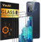 Vauki 3 pièces en verre trempé pour Samsung Galaxy S20 FE 5G 6,5 avec 3 caméras de protection, dureté 9H, anti-rayures, sans bulles, ultra HD écran de film compatible avec Samsung S20 FE 5G