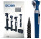 Scian Otoskop Kit – Ear Scope Otoskop mit LED Licht, 3 fache Vergrößerung, 4 Speculum Tips Größe, leichtes Diagnostik Ohrpflege-Tool für Kinder, Erwachsene, hunde, Heimgebrauch (Blau)